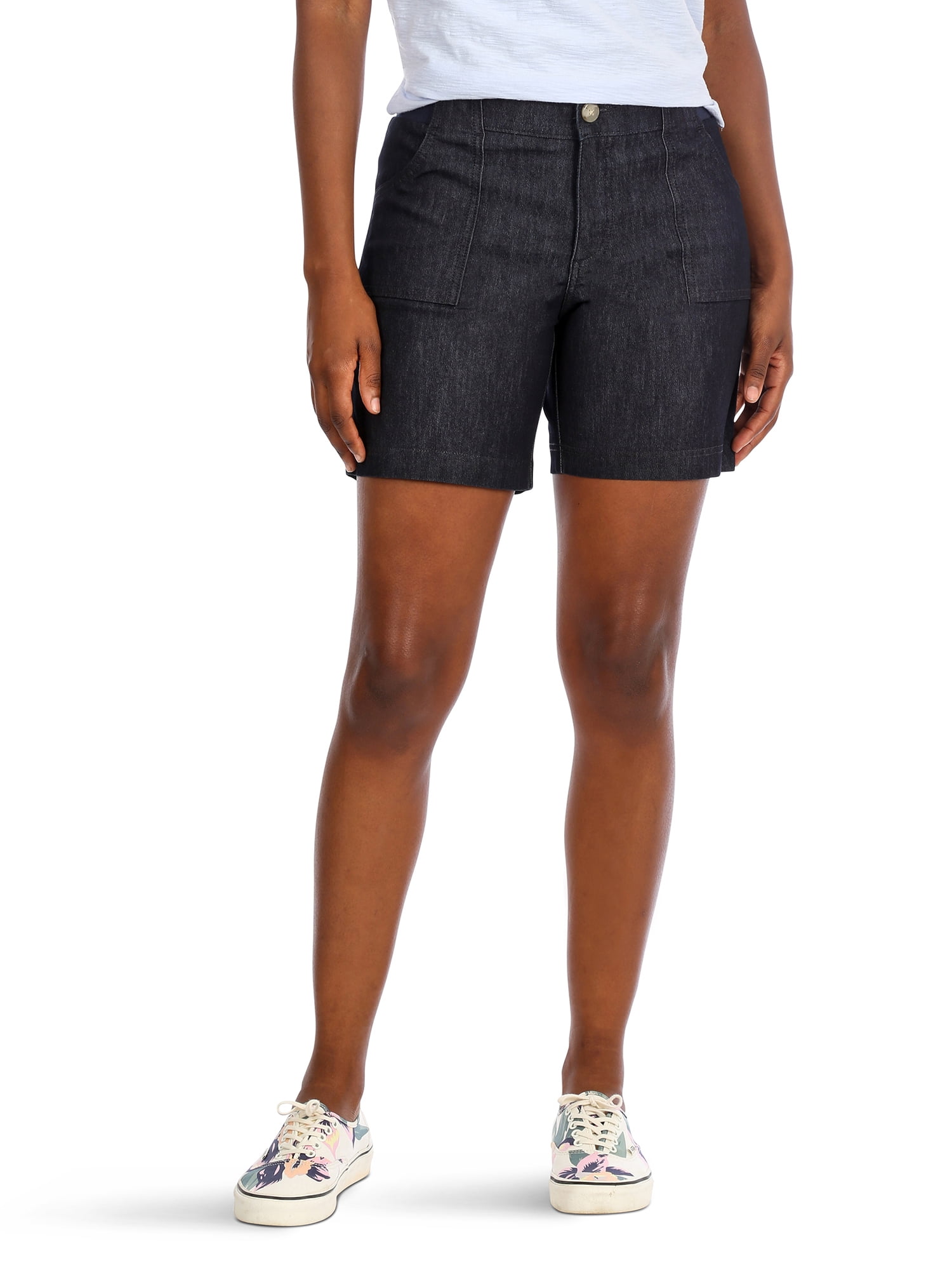 lee riders mid rise shorts