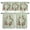 Green, variant on 3 Piece Kitchen Curtains and Valances Set Vintage Strawberry Cafe Curtains 36 Inch Length Elegant Farmhouse Fruits Valance & Tier Curtain for Living Room Bedroom Small Window 54"x18"+27"x36"*2