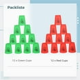 thumbnail image 5 of Sport Stacking Cups, 24pcs Sports Stacking Cups Speed Training Game for Challenge Competition Travel Party Gift for Adults, 5 of 7