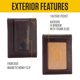 thumbnail image 5 of Cartera Carhartt de cuero estándar, simple, retro, marrón oscuro, para hombre, 5 of 8