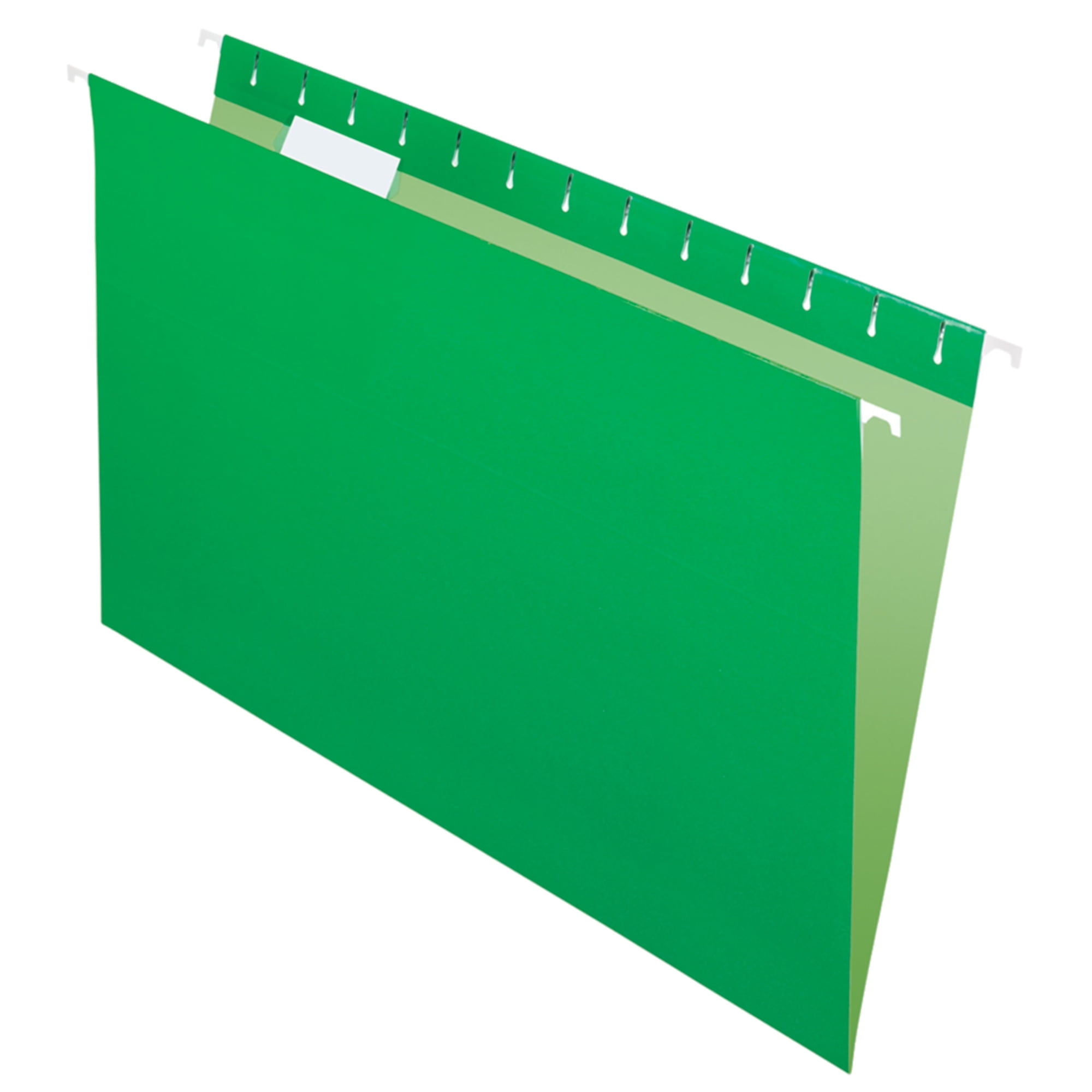 Office Depot 2-Tone Hanging File Folders, 1/5 Cut, 8 1/2in. x 14in., Legal Size, Green, Box Of 25, OD81630