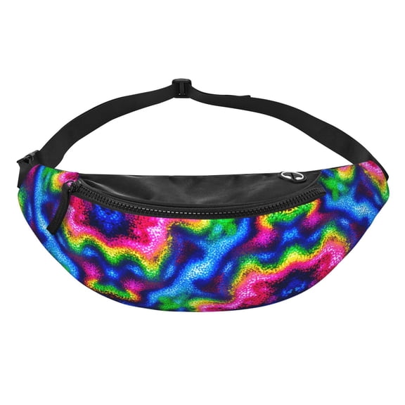 Colorful Splatter Paint Fanny Pack Casual Hands-Free Wallets Waist Pack Phone Bag Carrying All Phones
