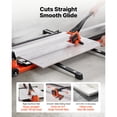 thumbnail image 2 of KFFKFF 47.2-Inch Manual Tile Cutter, Upgraded Rail and Sliding Head, Precision Alignment Guide, Tungsten Carbide Cutting Wheel, Support Legs with Swivel Wheels, 2 of 9