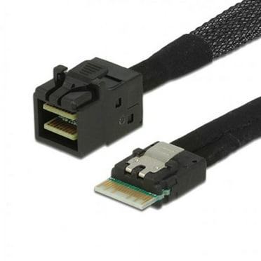 Xiwai Cable Slim Line SAS 4.0 SFF-8654 4i 38pin Host to HD Mini SAS 4i SFF-8643 36pin Target Cable 50cm