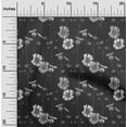 thumbnail image 2 of oneOone Velvet Gray Fabric Floral Retro Sewing Craft Projects Fabric Prints By Yard 58 Inch Wide, 2 of 5