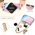 thumbnail image 2 of FORMRS Womens Shoulder Bag with Chain Strap Clutch Purse Cute Tote Handbag, Pink Gradient, 2 of 7
