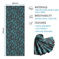 thumbnail image 2 of DarkGreen Cartoon Dinosaurs Silhouette Pattern Hot Yoga Mat Towel Non Slip for Hot Yoga - Quick-Drying Yoga Mat Cover with 4 Corner Pockets with Travel Bag - Hot Yoga Towel Non Slip 74"x26", 2 of 6