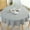 Gray, variant on Miuline ATopoler Round Tablecloth Simple Nordic Style Cotton Linen Fabric Circular Table Cover Wrinkle-proof for Kitchen Dinning Tabletop Decoration Diameter 120cm(Grey)