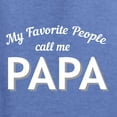 thumbnail image 5 of Wild Bobby My Favorite People Call Me PAPA Father's Day Unisex Graphic Hoodie Sweatshirt, Vintage Heather Blue, Large, 5 of 5