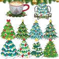 thumbnail image 2 of Soporte 8 Piezas DIY Coaster Diamond Art Kits Con Navidad para Principiantes Adultos, 2 of 9