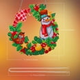 thumbnail image 2 of 5D Diamond Christmas Wreath Kit Christmas Diamond Wreath Art Encantador muñeco de nieve Navidad Diamond Painting Wreath para el hogar Decoración de la pared Regalo JFHHH pequeña, 2 of 5