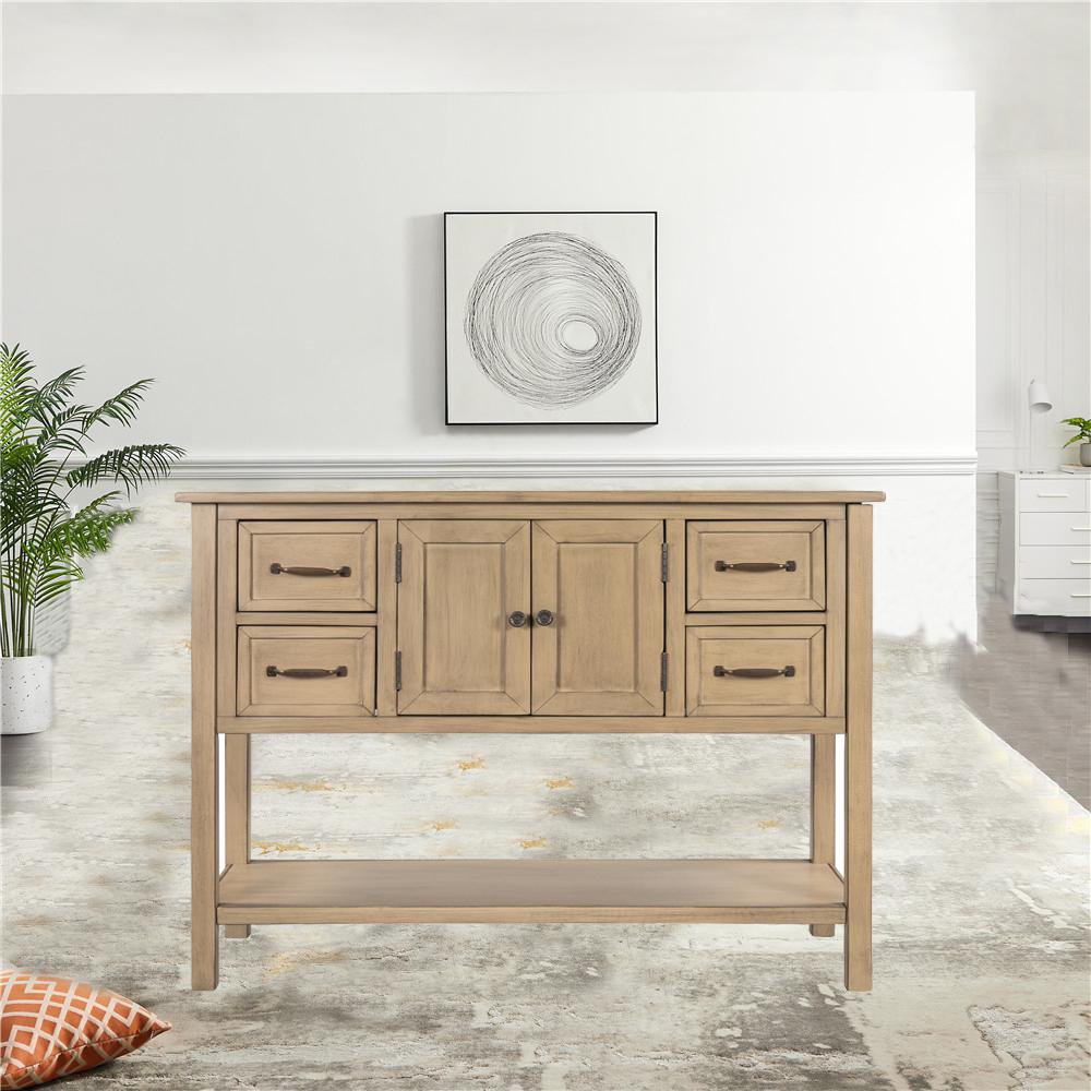 Entryway Console Table Living Room Sofa Desk, 43 Inch High