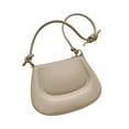 thumbnail image 1 of Bolso de hombro para mujer, bolso de mano de PU, bandolera ligera e informal con cremallera Caqui, 1 of 8