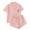 Pink 1, variant on HUJlwoi Womens Button down Pajama Sets Fashion Print Short Sleeve Top and Shorts Set with Pocket Loungewear 2 Piece Pjs Set