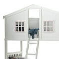 thumbnail image 3 of Twin Over Twin Bunk Bed with House Shape White, 3 of 5