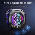 thumbnail image 3 of Phone Cooler, RGB Phone Cooling Fan Portable Lightweight Mobile Phone Cooling Fan, Phone Radiator with Temperature Display for Mobile Gaming,Tiktok Live Streaming, 3 of 23