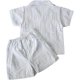 thumbnail image 2 of Guayabera para Bebé Pañalero con Short, Conjunto Mexicano de 2 Piezas para Niño, Guayabera Infantil de Manga Corta, 2 of 3