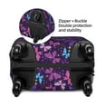 thumbnail image 6 of Uemuo Bright Purple Butterflies Printed Washable Luggage Cover - Fashion Suitcase Protector Fits 18-32 Inch Luggage -Medium, 6 of 9