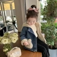 thumbnail image 4 of CPNG Baby Girl's Kids Sherpa Fleece-Lined Zip Up Jacket Bunny Ear Hoodie Sweater Cute Jackets Outerwear Toddler Fall Winter Coat Jacket Outerwear Hoodie, 4 of 7
