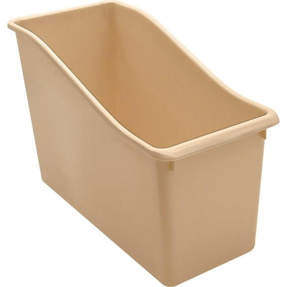 Light Brown Plastic Book Bin [TCR20979]