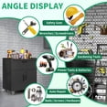 thumbnail image 6 of IKIMI 34.65"H Rolling Metal Garage Cabinet with Lockable Doors, Drawer and Adjustable Shelf, Black, 6 of 8