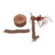 thumbnail image 1 of Percha de entrenamiento para loros de escritorio para masticar madera, suelo de juego para pájaros con Base para periquito, 1 of 8