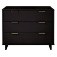 thumbnail image 6 of 2-Piece Granville Solid Wood Tall Chest and Standard Dresser Set in Black, 6 of 17