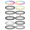 Black, Rainbow, Green, variant on Tattoo Choker Necklace Set Stretchy Adjustable 12 Pack