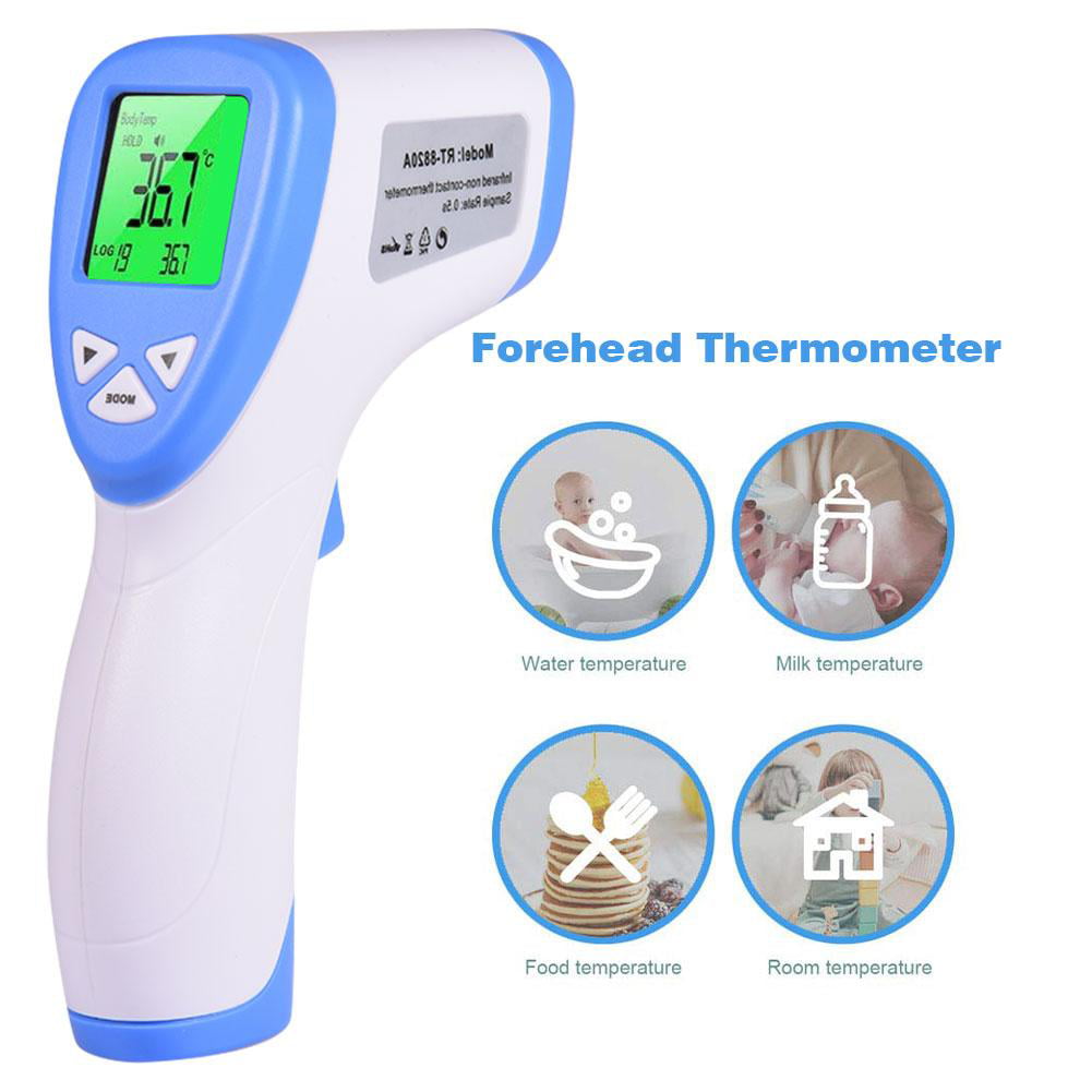 Non Contact Forehead Thermometer Digital Infrared Thermometer Non-Contact Electronic Thermometer For Kids Adults Body Temperature Measurement