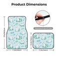 thumbnail image 4 of Daiia Rabbit And Dragonfly Printed Car Floor Mats Set of 4, Durable Non Slip Auto Floor Carpet, Car Interior Carpets Proof Foot Pads Anti-Slip Cushion Automoetive Accessories, 4 of 6
