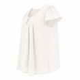 thumbnail image 3 of Blusa George para Mujer, Manga Corta Blanco Talla M, 3 of 4