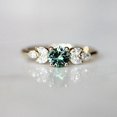 thumbnail image 6 of Xinyolin Lady Finger Ring Exquisite Rhinestone - Green Cubic Zircon Female Ring for Wedding, 6 of 8