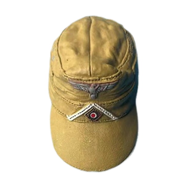Gorra a escala 1/6, figura masculina, disfraz de gorra, juego de rol retro, accesorios de cosplay, elegante disfraz de soldado en miniatura para