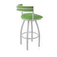 thumbnail image 2 of 861 Artemis 36" Swivel Bar Stool with Anodized Nickel Finish and Graph Parrot Seat and Back, 2 of 5