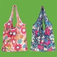 thumbnail image 2 of Bolso de compras para mujer, resistente, para llevar al hombro, lavable, plegable, reutilizable, grande, ecológico, 2 of 6