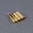 4 Pcs 6.5mm Male to 3.5mm Female Stereo Audio Adapter Gold Plated