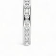 thumbnail image 3 of 925 Silver Round Diamond Eternity Band Ring, 3 of 5