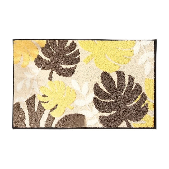 Alfombrilla Absorbente Hot6sl En Diseño de hojas para Puerta de ducha
