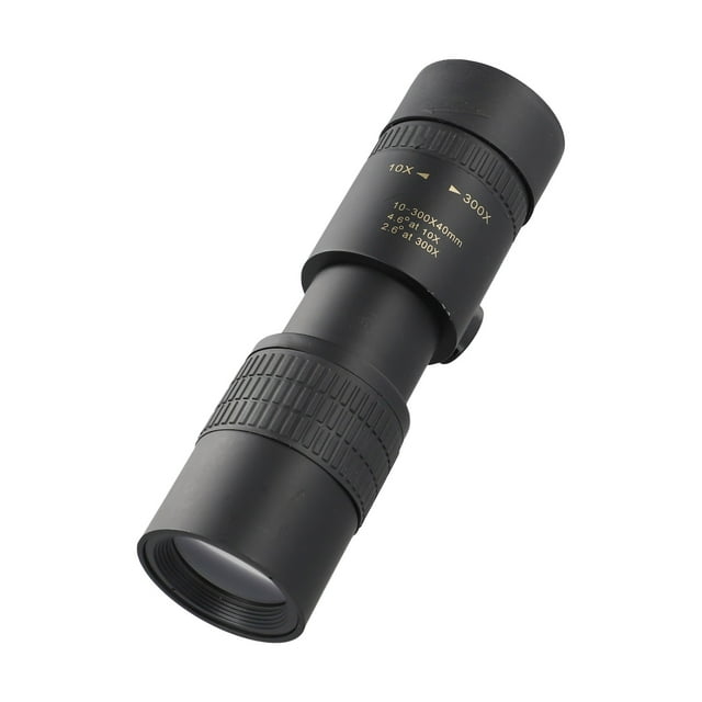 Zoom 10-300X Puissant Monoculaires Portatives d'Extérieur Rétractables Hd pour Camping Seulement Monoculaires
