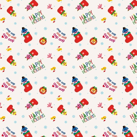 Baby Shark Children's Holiday Wrapping Paper | Baby Shark Themed for Christmas, Holidays, Birthdays, Celebrations