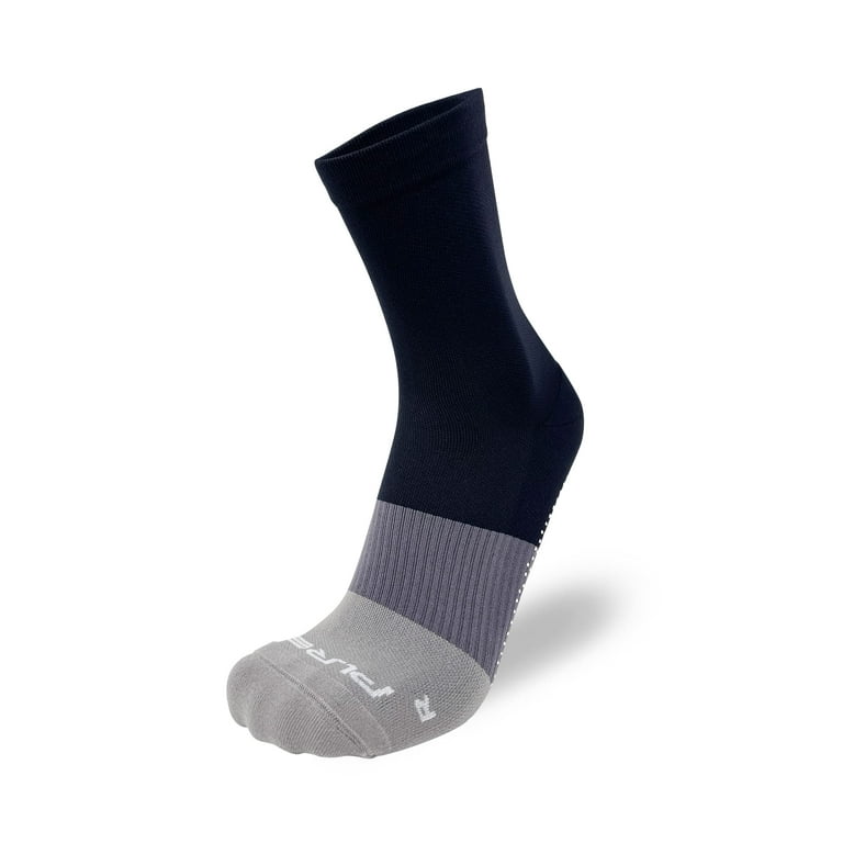 Pure Athlete Grip Socks Soccer - Non Slip Black Sticky Gripper