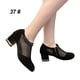 thumbnail image 4 of Qarigey 1 par de zapatos de verano para mujer, sandalias transpirables de tacón bajo, accesorio para calzado Calzado pez negro Tamaño 37, 4 of 6