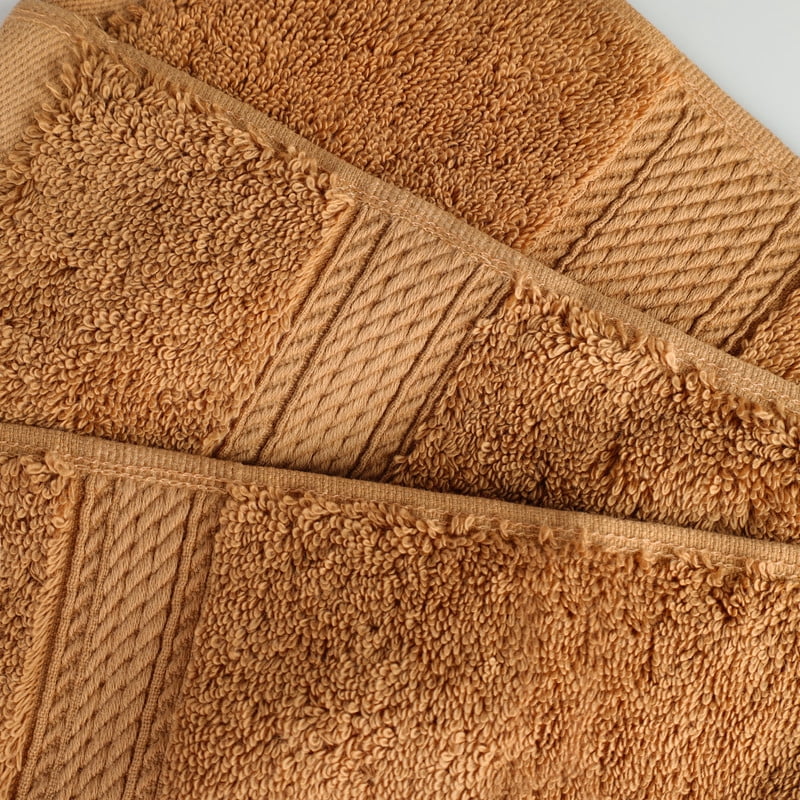 Superior 800 GSM Egyptian Cotton 6-Piece Face Towel Set, Soft Ultra Absorbent Towels, Toast