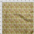 thumbnail image 3 of oneOone Polyester Lycra Light Green Fabric Texture & Colorful Dots Sewing Material Print Fabric By The Yard 56 Inch Wide, 3 of 4