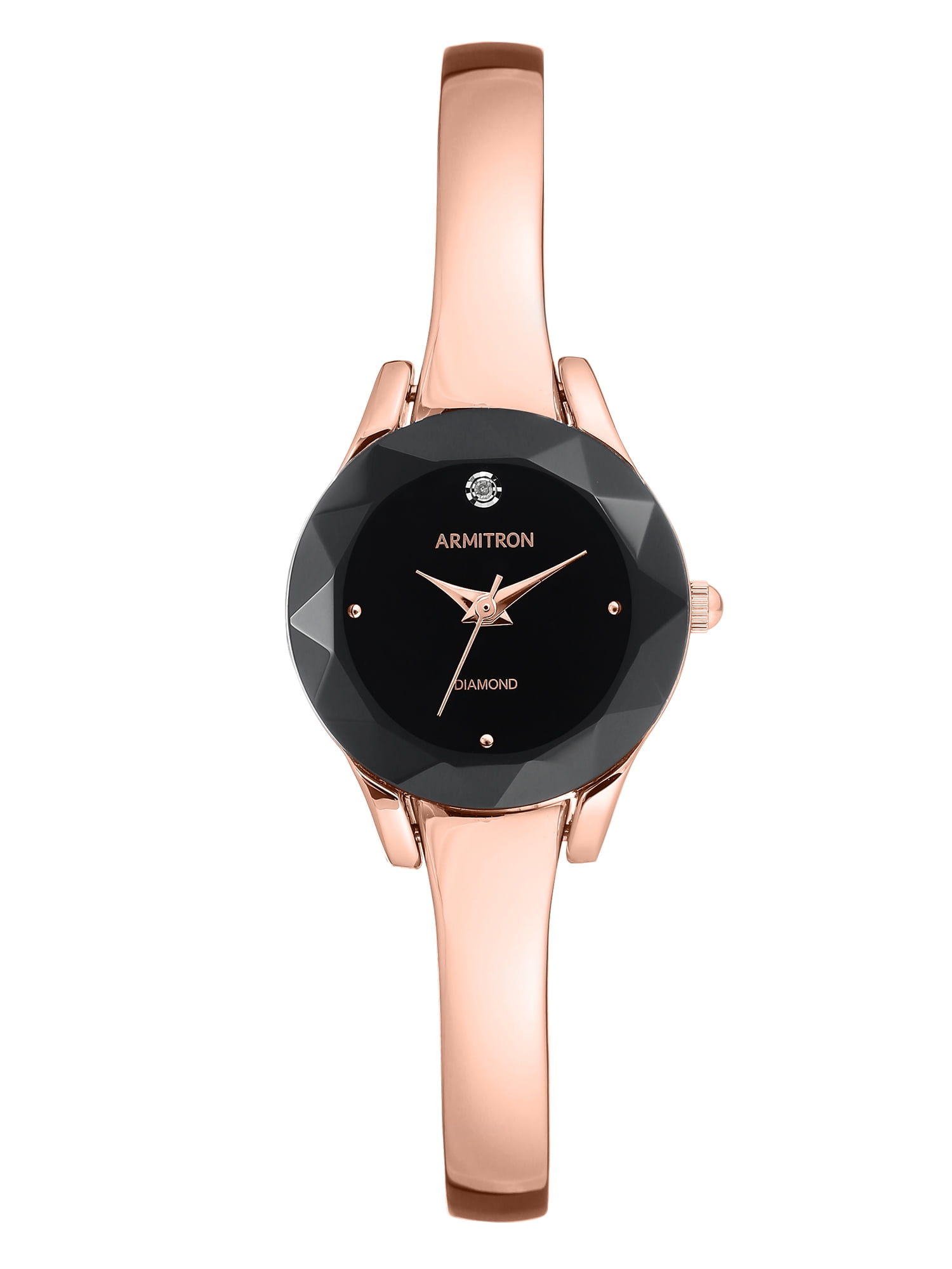 armitron watch rose gold