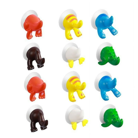 12 ganchos de succión.