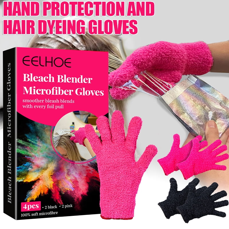 Reusable Hair Dye Gloves Microfiber Hair Coloring Gloves Hair Coloring