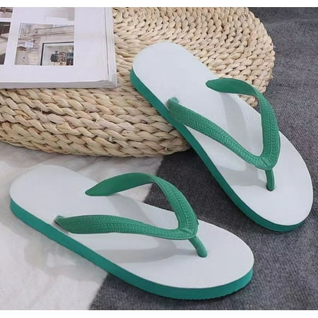 

Men s and women s Solid Flip Flop Sandwich flip flops summer rubber slippers men s and women s beach sandals