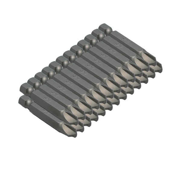 TMAX 25 pc Tri Wing #4 Triangular Slotted Y shape Screwdriver Impact Ready 2 Inch Length Insert Bits Hex Shank with Quick Release Slot