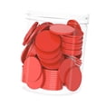thumbnail image 1 of Yinanstore 100 Pieces 1 inch Math Manipulatives Counting Chips Discs Round for Kids Learning Sorting Lightweight Educational PP Material Red, 1 of 8